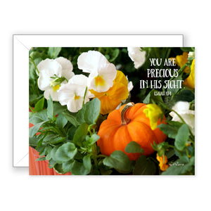 Baby Pumpkin (Isaiah 43:4)) - Encouragement Card (Blank)