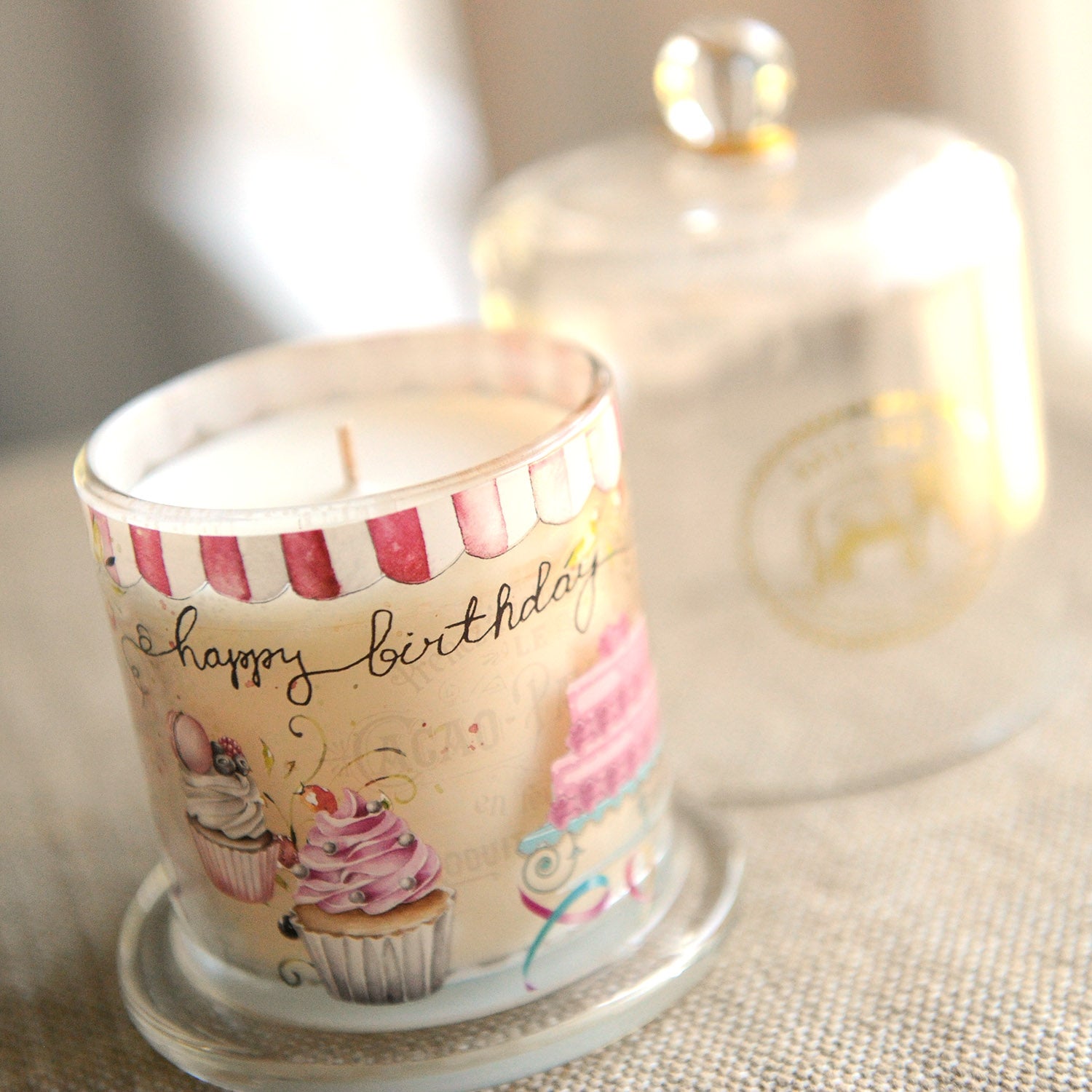 Candle: Birthday Buttercream w/ Cloche