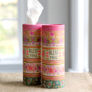 Car Tissue: Bless You Pink
