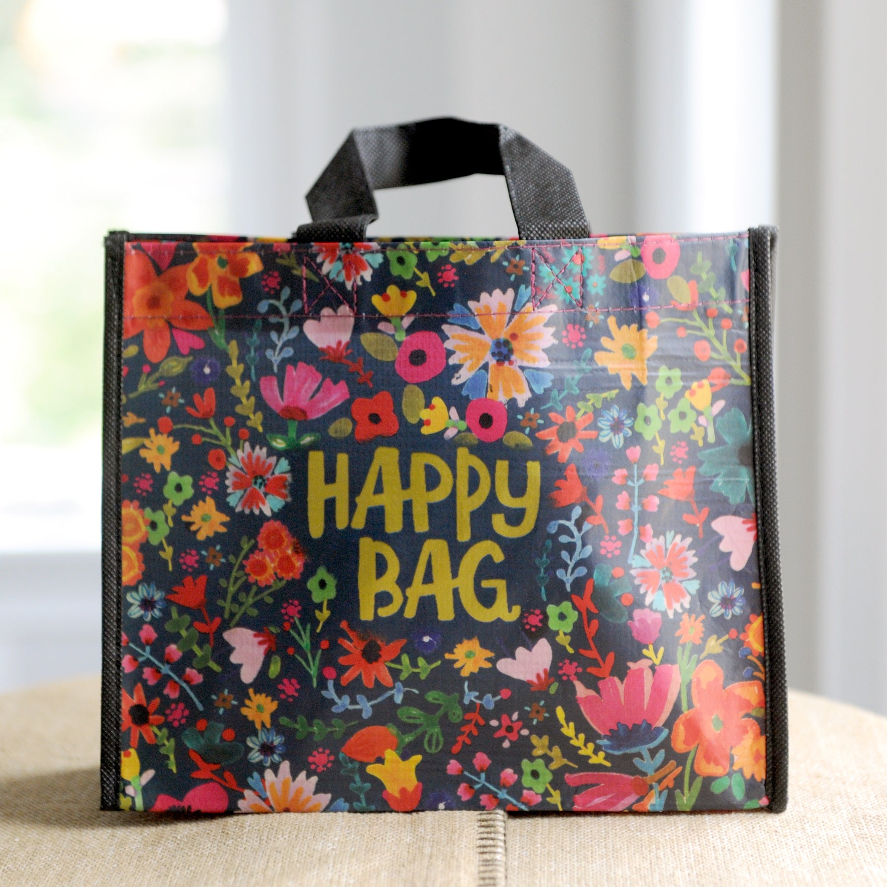 Gift Bag Med: Happy Bag Teal