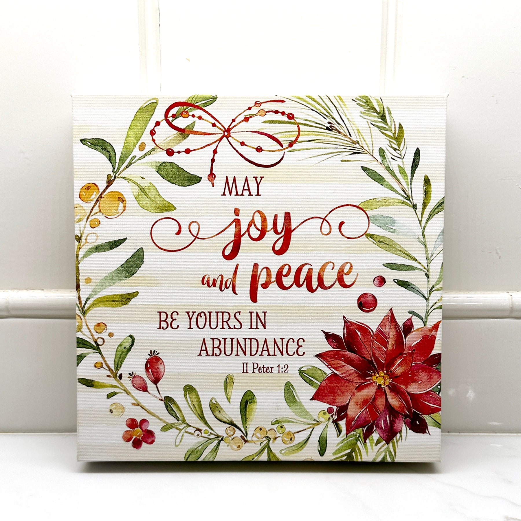 May Joy and Peace - 8x8 Canvas Print