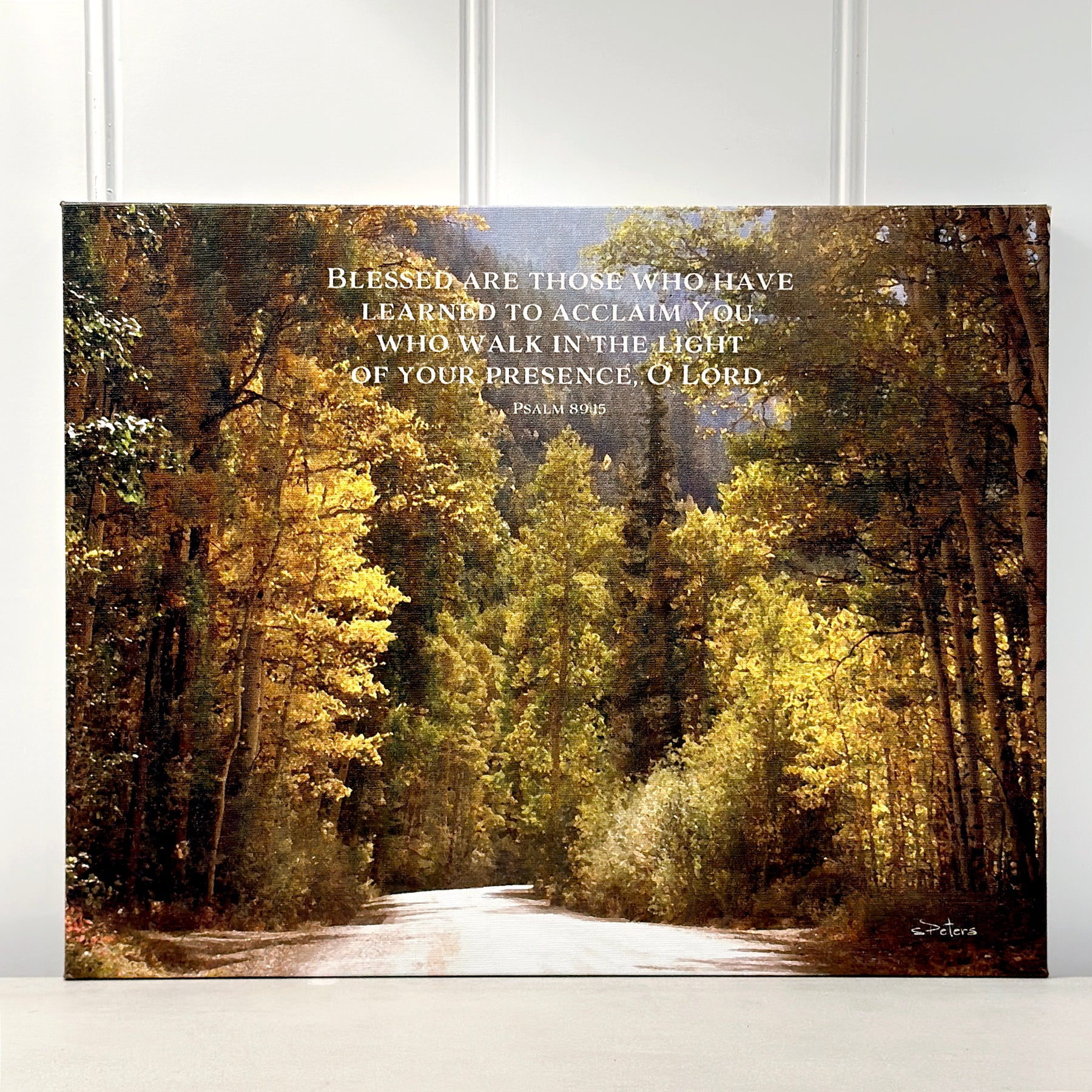 Autumn Afternoon (Psalm 89:15) - 11x14 Canvas Print