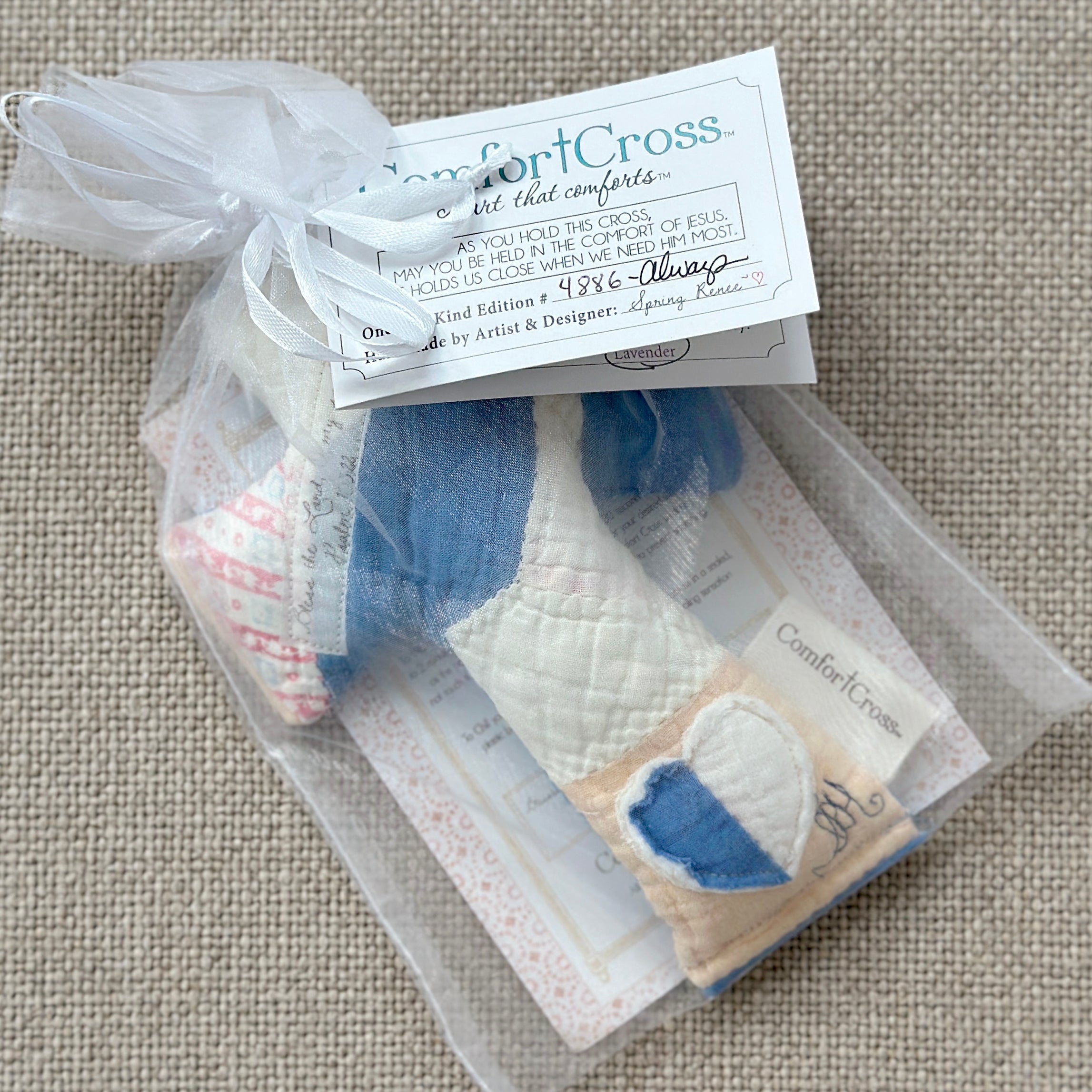 Comfort Cross-Always (Psalm 103:22) Lavender Scent