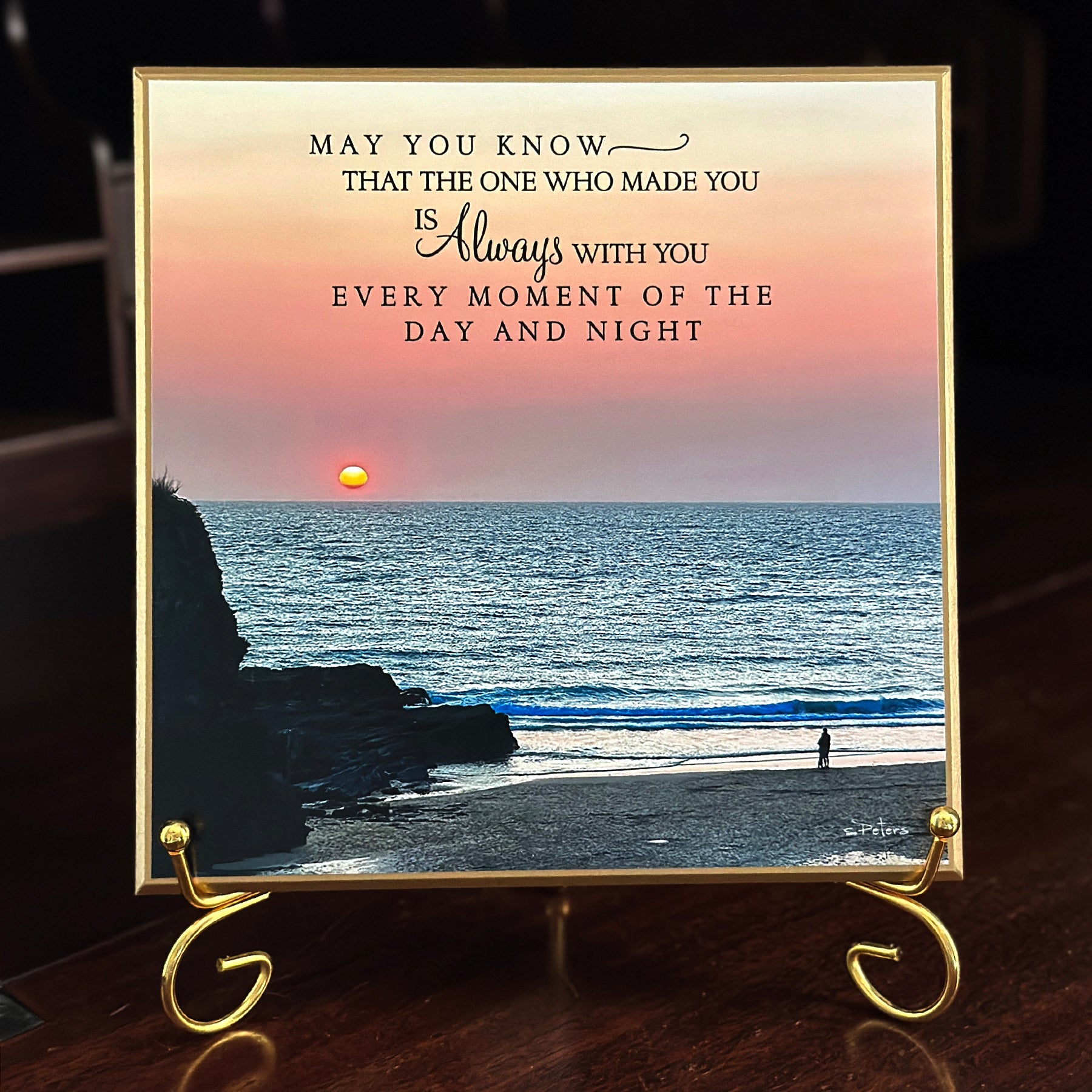 Cornwall Sunset - 8x8 Beveled Board