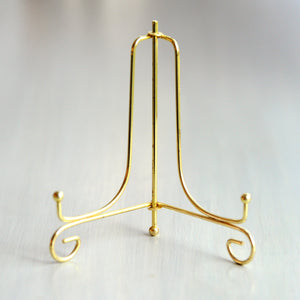 6" Gold Easel