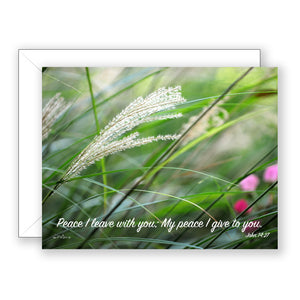 Blowin' in the Wind (John 14:27) - Sympathy Card