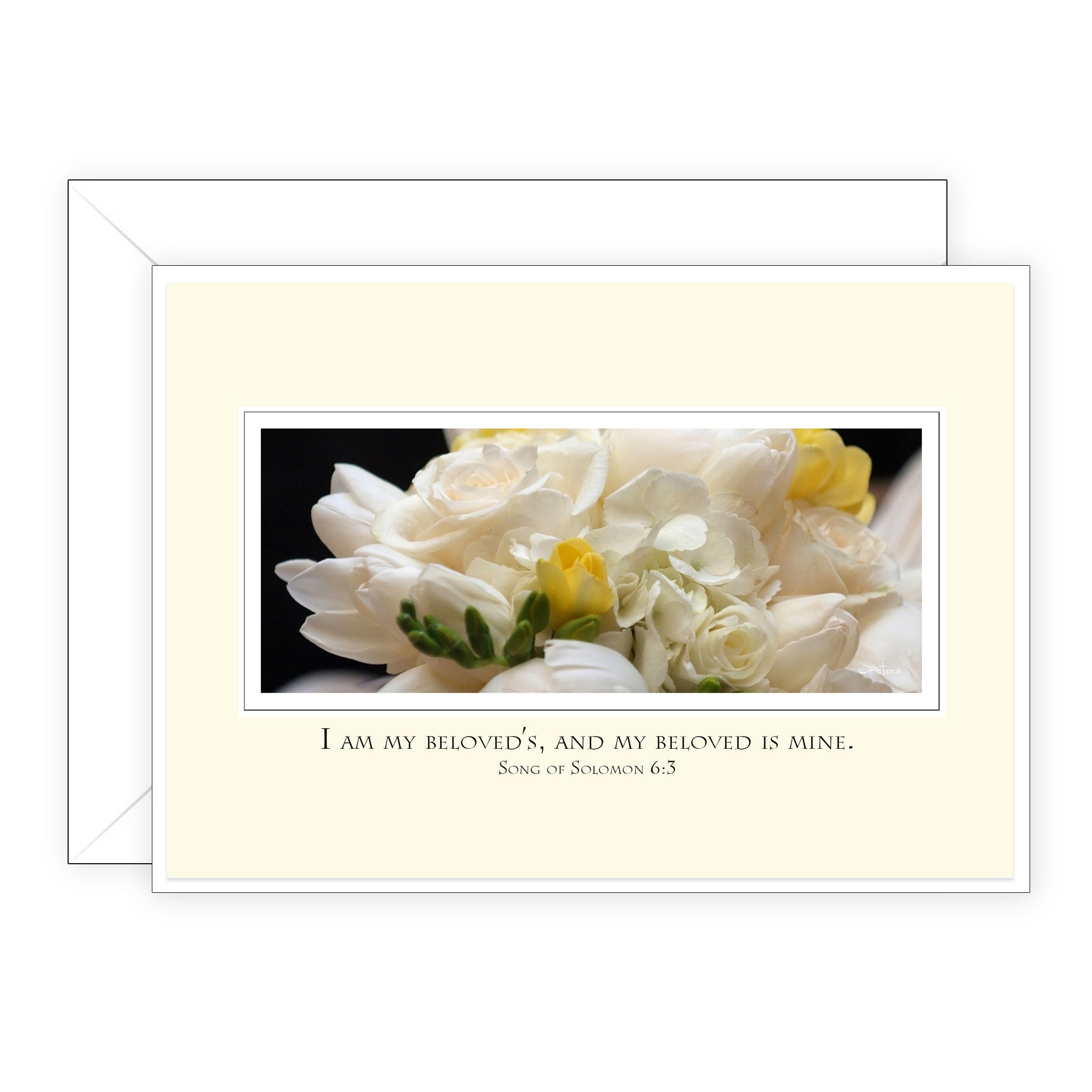 Brittany's Bridal Bouquet - Wedding Card