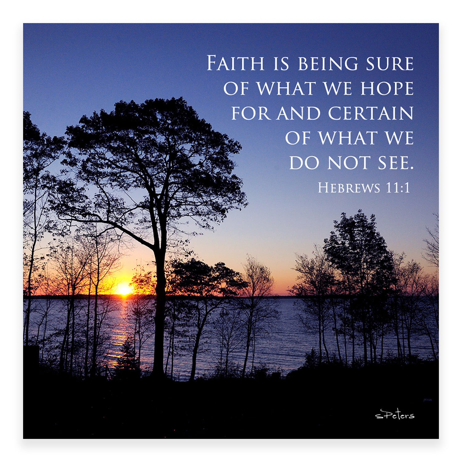 Camden Sunrise (Hebrews 11:1) - Frameable Print