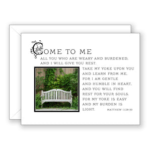 Meeting Place (Matthew 11:28-30) - Thinking of You Card