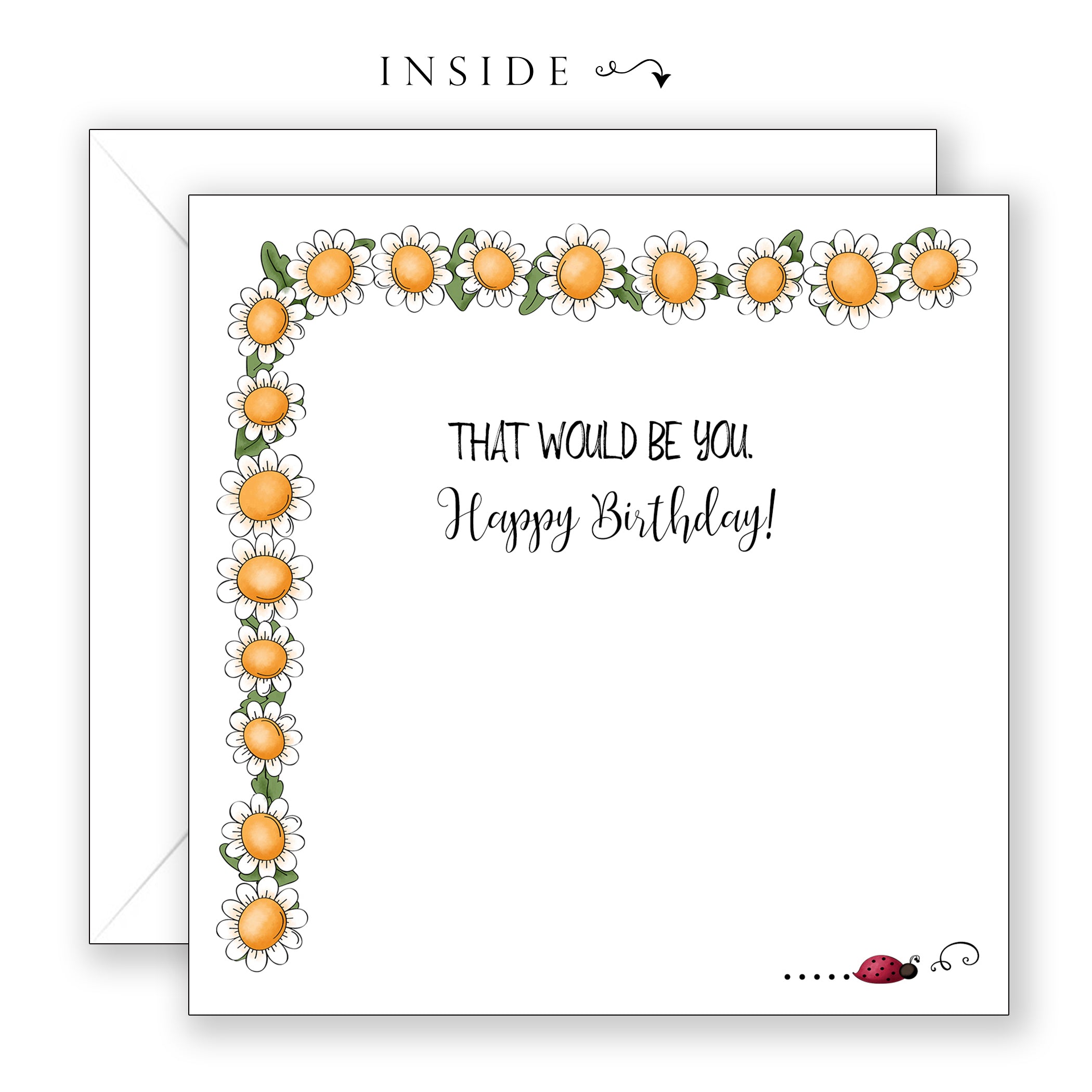 Dancing Daisies - Birthday Card