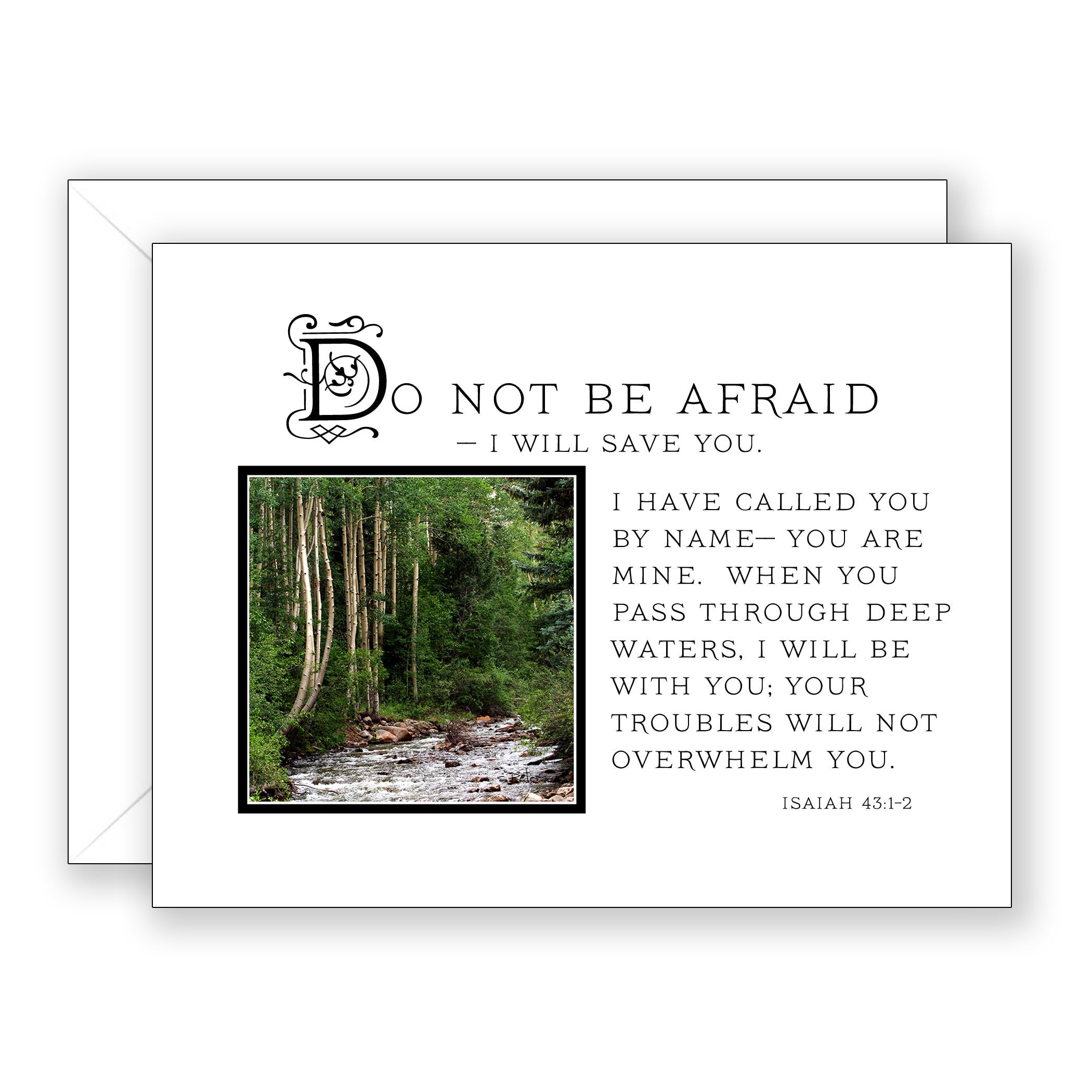 Chalk Creek (Isaiah 43:1-2) - Thinking of You Card