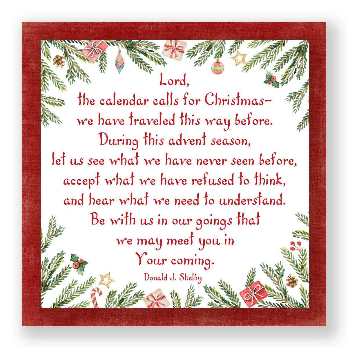 Advent Prayer - Mini Print