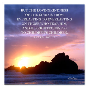 Psalm 103:17 - California Sunset Frameable Print