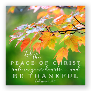 Fall Limelight (Colossians 3:15) - Mini Print