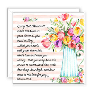 I Pray That Christ (Ephesians 3:16-18) - Encouragement Card