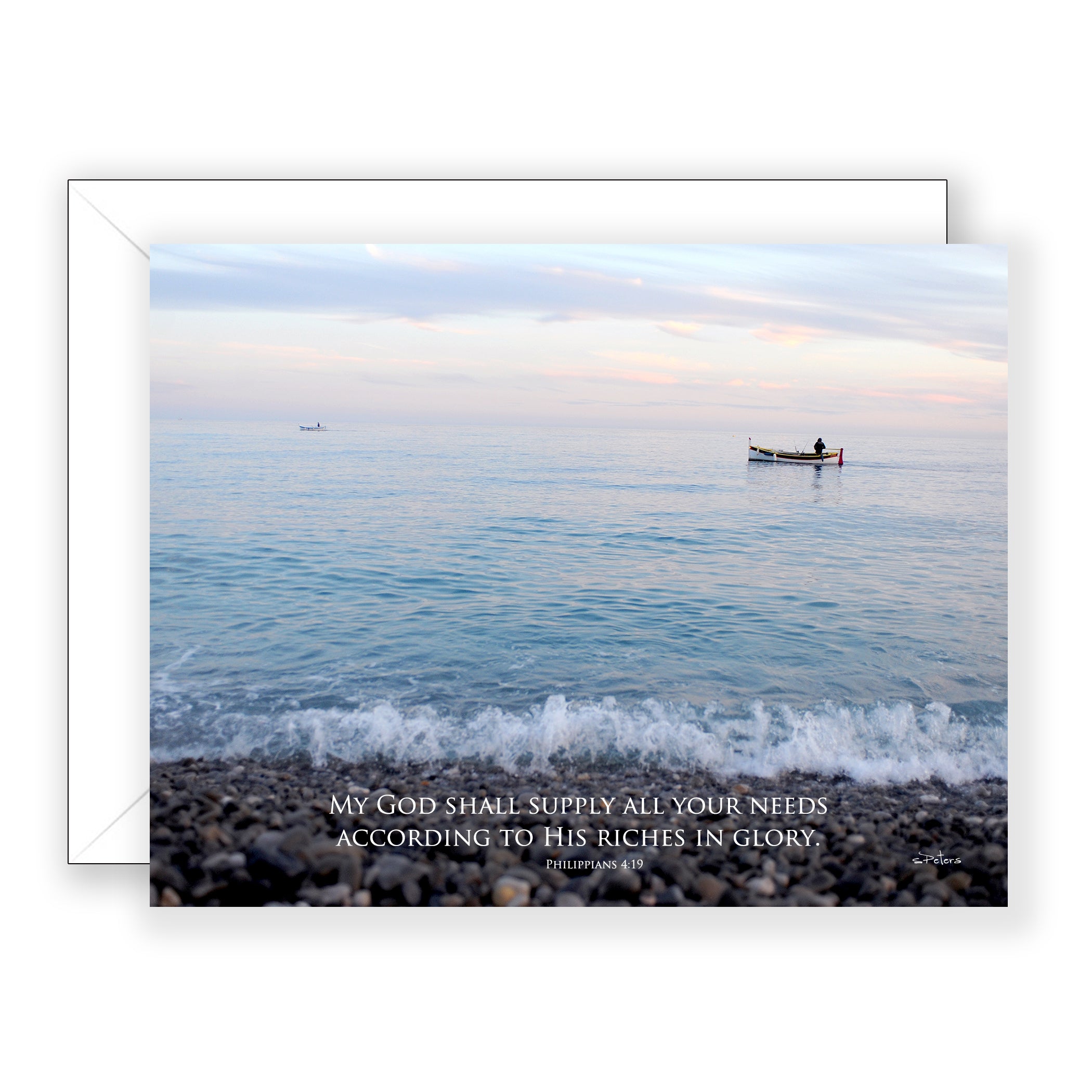 Last Catch (Philippians 4:19) - Encouragement Card (Blank)