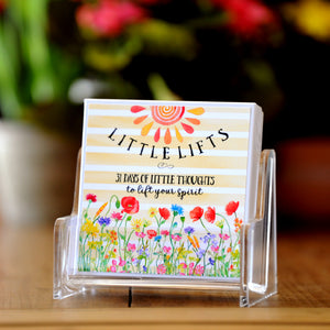 Little Lifts - 31 Days of Little Thoughts to Lift Your Spirit Boxed Mini Print Collection with Acrylic Holder