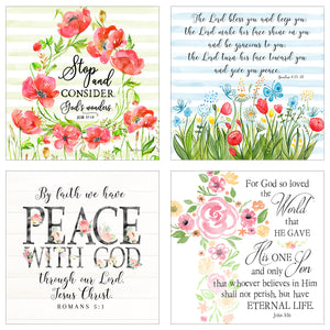 Stop and Consider - 31 Days of Scripture - Boxed Mini Print Collection with Acrylic Holder