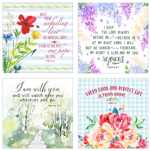 Stop and Consider - 31 Days of Scripture - Boxed Mini Print Collection with Acrylic Holder