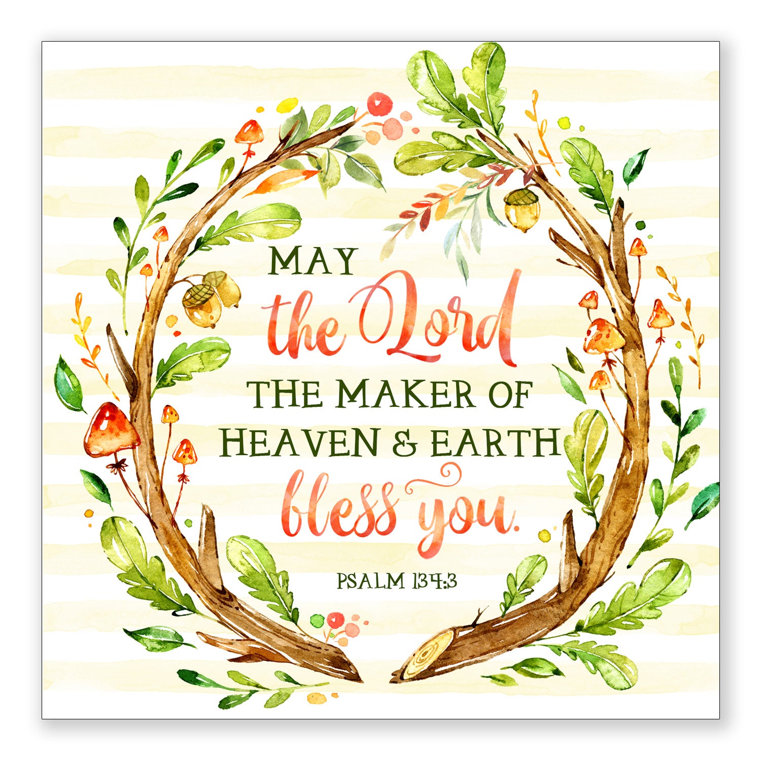 May the Lord the Maker (Psalm 134:3) - Frameable Print