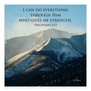 Mt Princeton (Philippians 4:13) - Mini Print