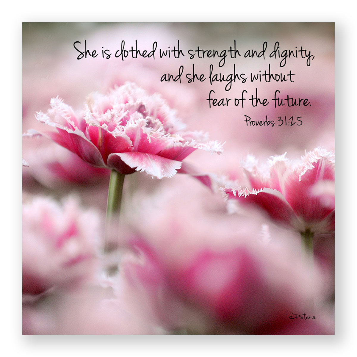 Pink Dignity (Proverbs 31:25) - Frameable Print