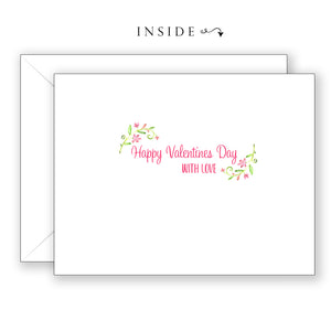 Pink Love (I John 4:19) - Valentines Day Card