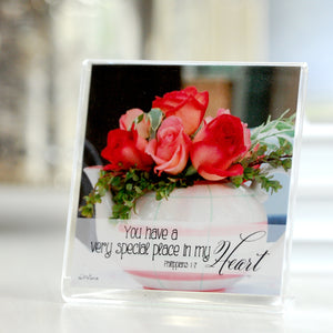 Pot of Posies (Philippians 1:7) - Framed Mini Print