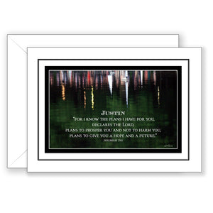 Reflections (Jeremiah 29:11) - Personalized New Beginnings/Graduation/Retirement Card