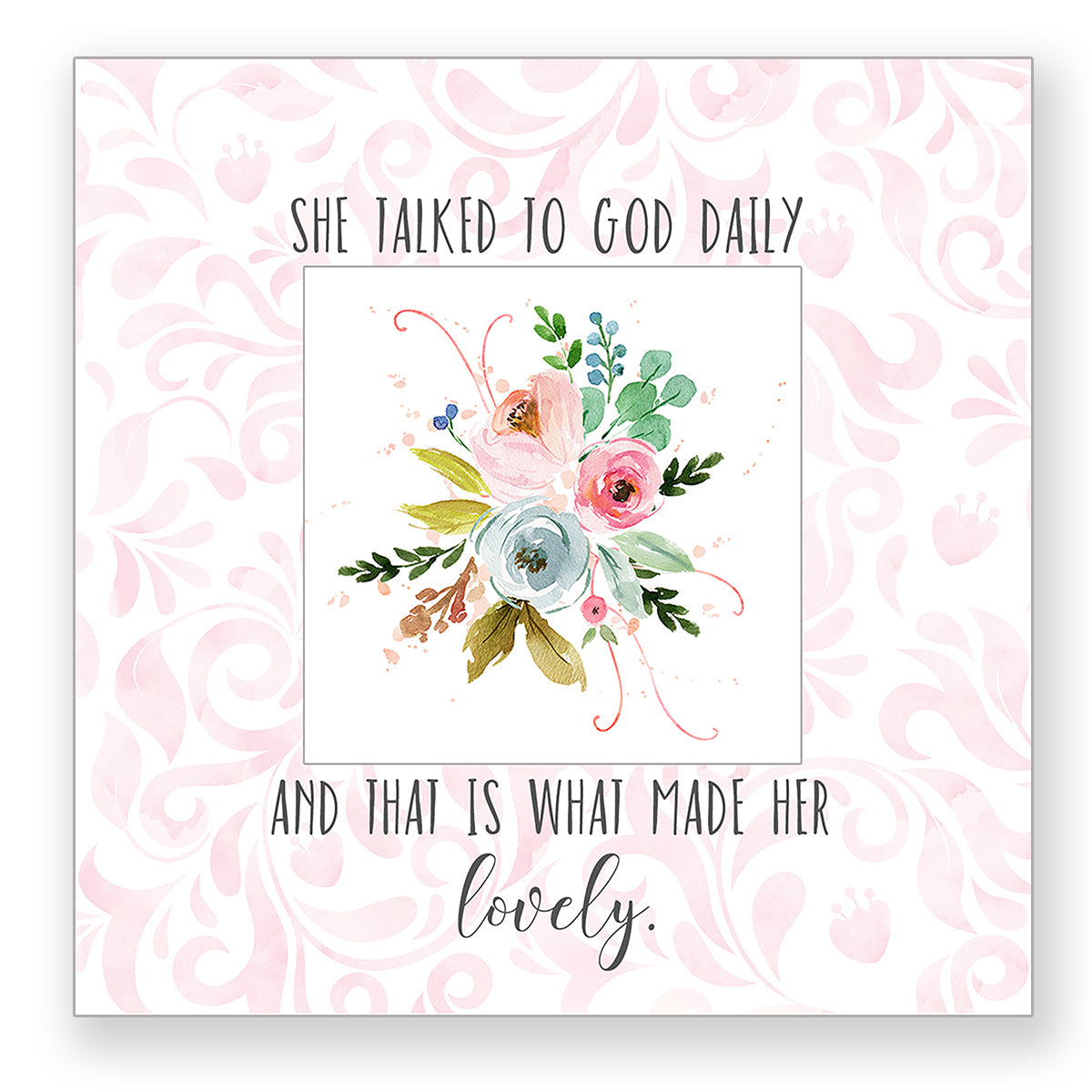 She Talked to God - Frameable Print