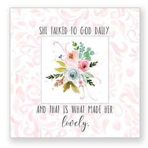 She Talked to God - Frameable Print