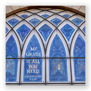 Sky Blue Arches (II Corinthian 12:9) - Frameable Print