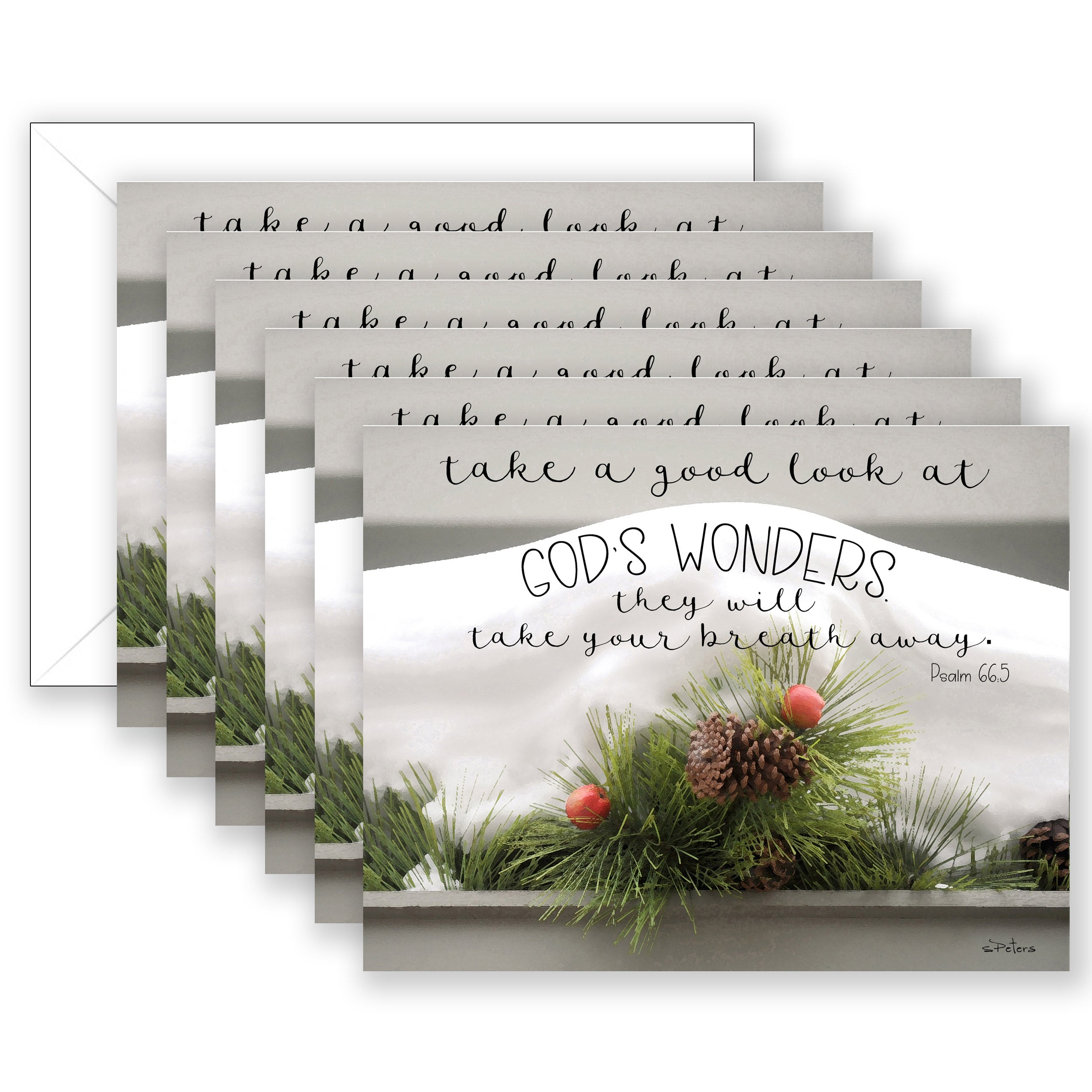 Softly Fallen (Psalm 66:5) - Boxed Christmas Card Collection