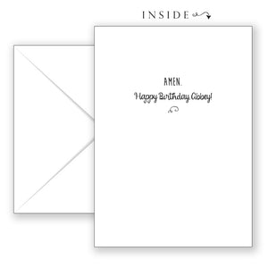Summertime Blues - Personalized Birthday Card