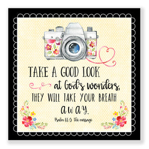 Take A Good Look (Psalm 66:5) - Mini Print