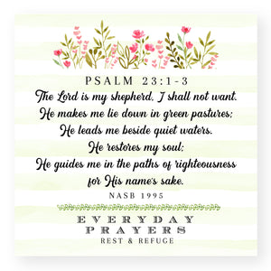 The Lord Is My shepherd (Psalm 23:1-3) - Mini Print