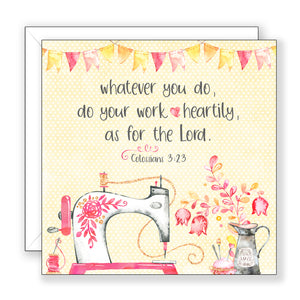 Whatever You Do (Colossians 3:23) - Encouragement Card