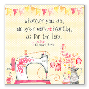 Whatever You Do (Colossians 3:23) - Frameable Print