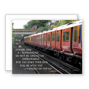 Wherever You Go (Joshua 1:9) - Encouragement Card (Blank)