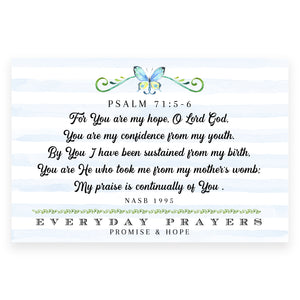 You Are My Hope (Psalm 71:5-6) - Everyday Prayer Card